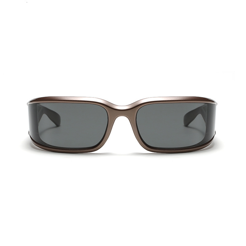irregular Sunglasses High-End Headband Sunglasses For Women Narrow Frame Curved Anti-Uv Y2k Hot Girl Cycling Windproof Goggles