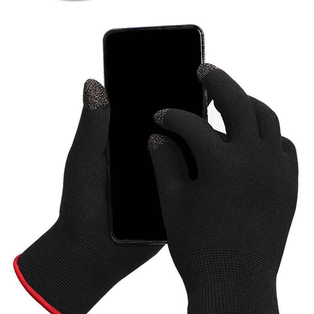 2pcs Touchscreen Winter Anti-Slip Sports Gloves For Women Men Warm Fitted Stretchy Finger Tips Phone Use Motorcycle Gear Y260115