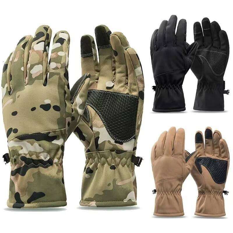 Tactics Outdoors Camouflage Hunting Warm Non-Slip Fishing Waterproof Touch Screen Winter Ski Camping Cycling Sport Gloves Y260115
