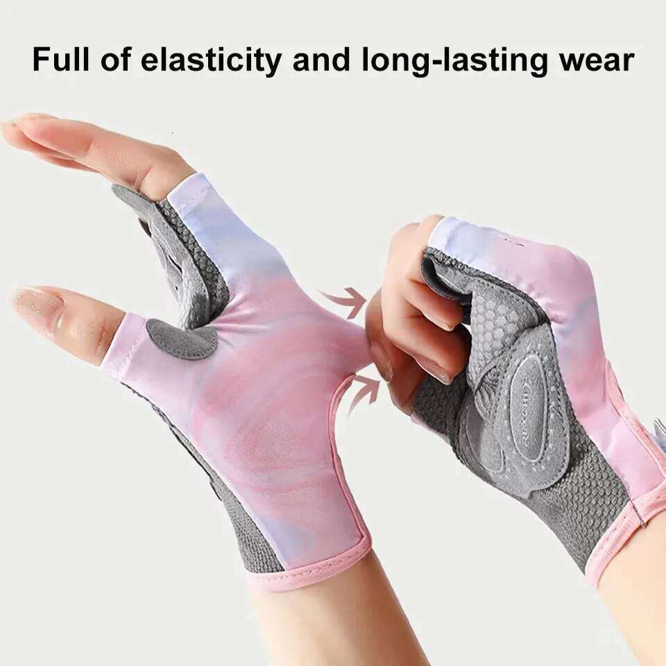 1Pair Outdoor Sports Breathable Anti-slip Wear-resistan For Men Women Cycling Gloves Half Finger Equipment Fitting Y260115