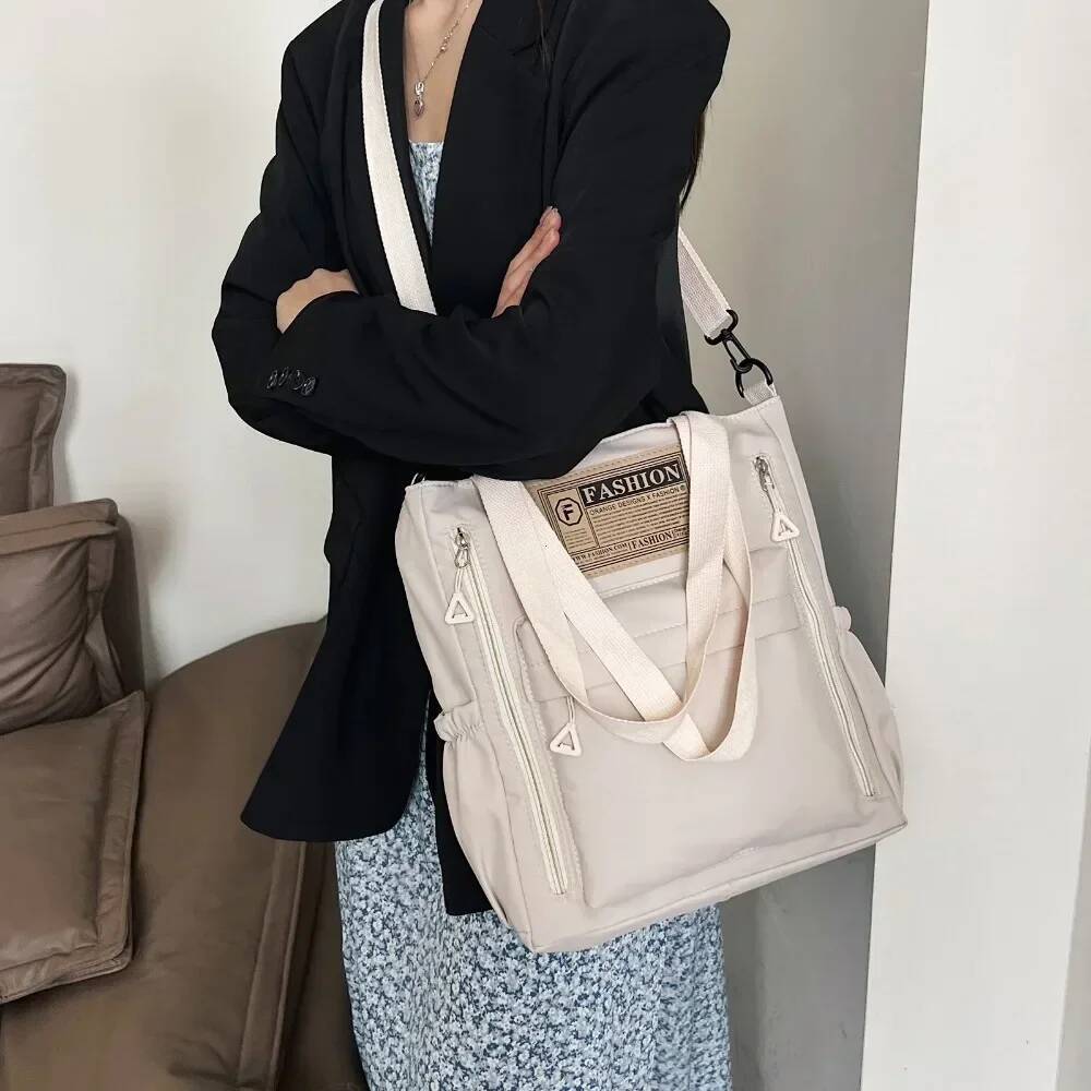 Bestseller Newest Female Teens Students' Shoulder Bag Style Contrast Color Handbag Stylish Nylon Korean Crossbody Shopping Bags 2026 ddmybear