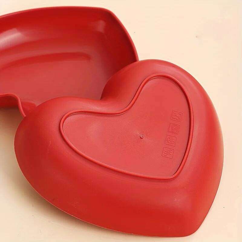 5Pcs Red Romantic Love Snack Potato Chips Fruit Dessert Cake Plate, Pasta Appetizer Plate,Festival Party Activities