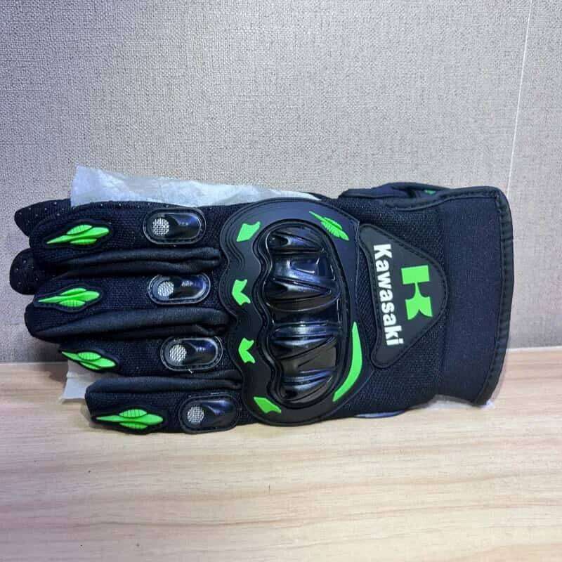 Kawasaki Motorcycle Rider Anti-Slip Full Finger Racing Off-Road Cycling Gloves Y260115