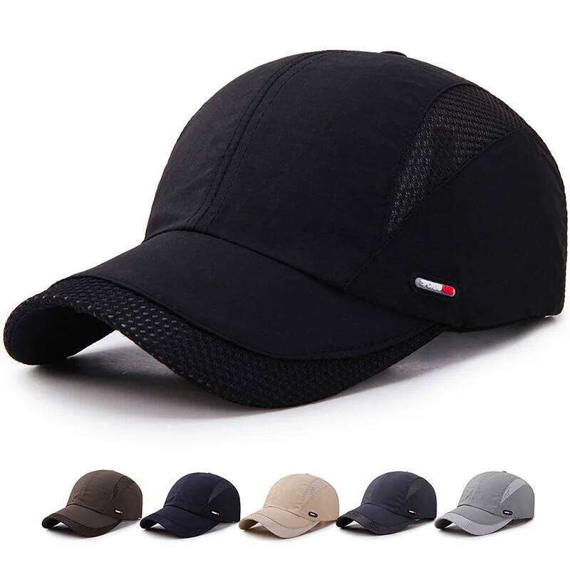 Caps Men And Women Summer Outdoor Sports Quick Drying Mesh Baseball For The Sun Duckbill Cap Simple Solid Color Hats B1 Y260115