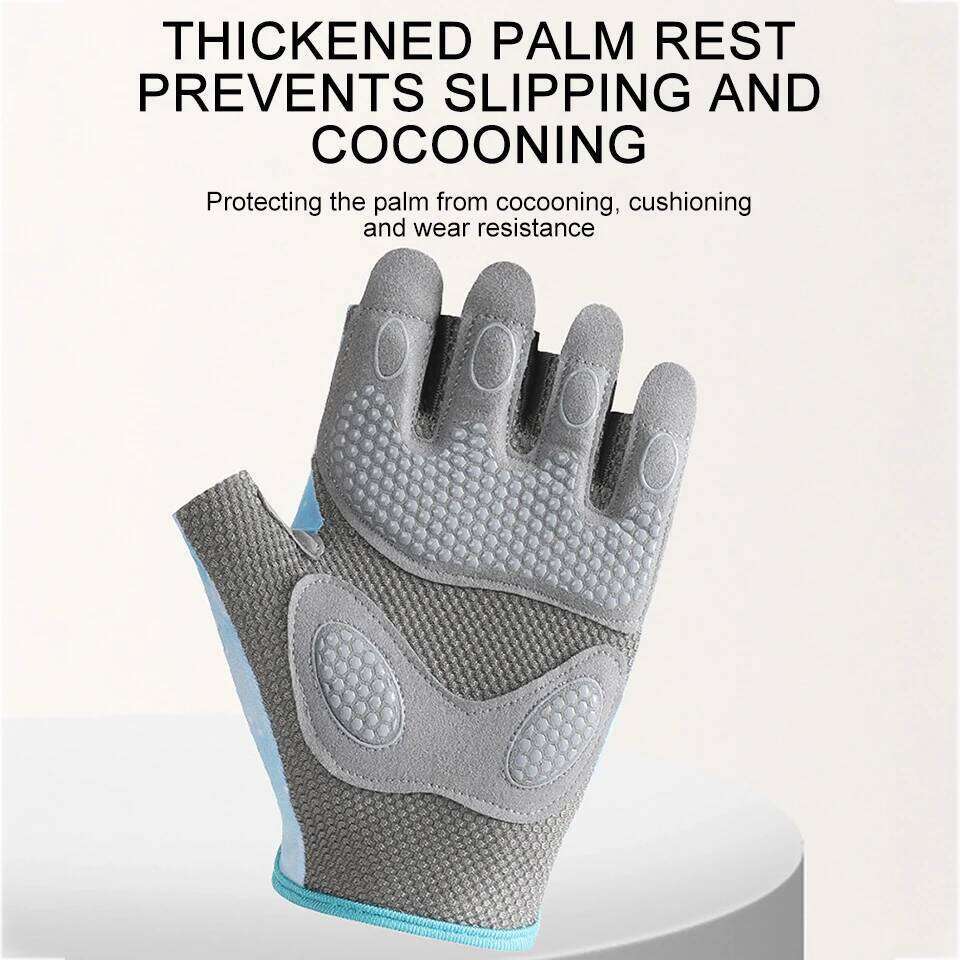 GTUBIKE 1 Pair Workout Gloves Men Women Gym Lifting Fitness Cycling Work Out Wrist Belt Shock Absorb Foam Pad Palm Crossfit Y260115