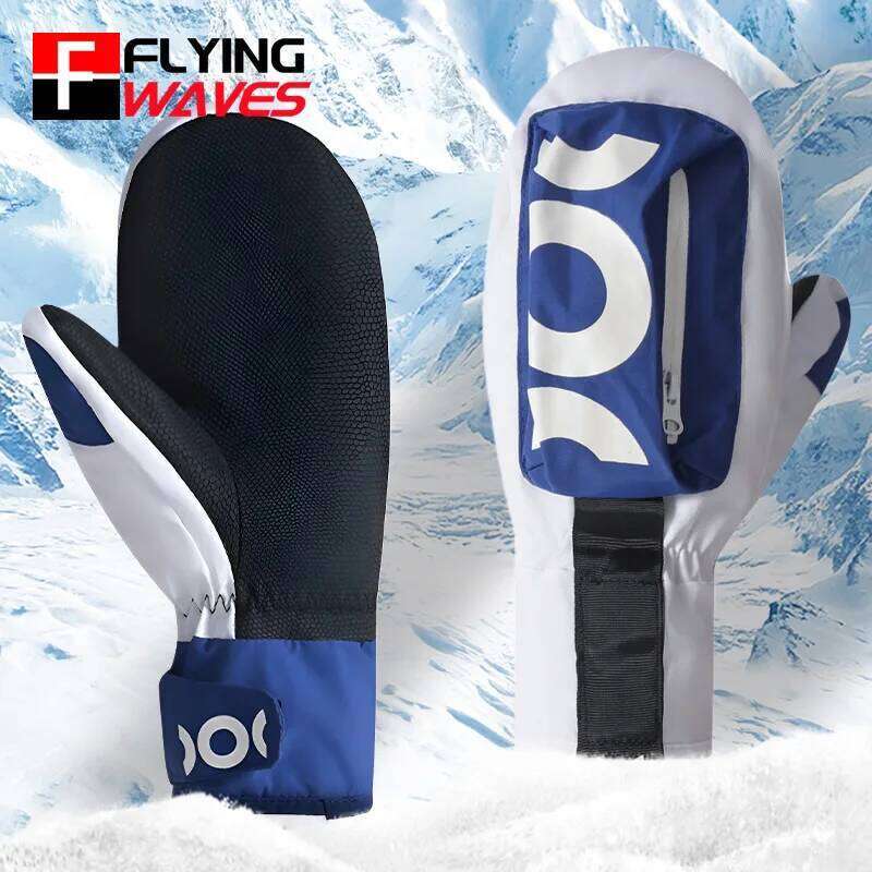Winter Warm Mittens Skiing Men Women Thickened Fleece Snow Sports Gloves Non-slip Waterproof Wear-resistant Y260115