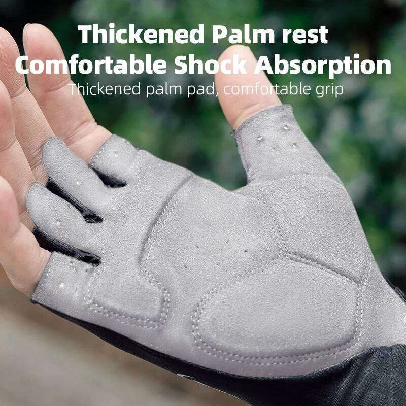 ROCKBROS Bicycle Half Finger Shockproof Anti-Slip MTB Road Bike Shorts Gloves Breathable Cycling Equipment Y260115