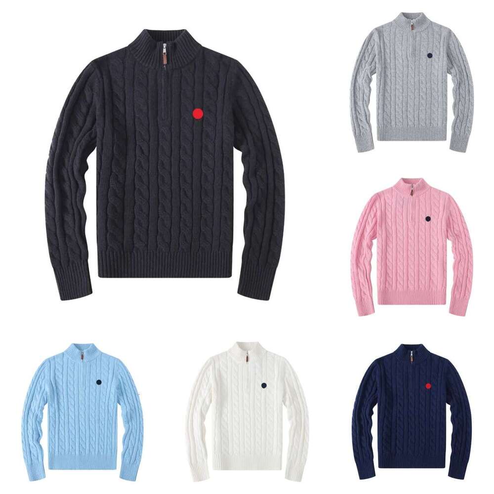 Mens Designer Wool Sweaters Cardigan Casual High Quality Pull Half Zip Winter Long Sleeve Women Hoodie Polo Jacket Sweater Pullover Size S-2Xl