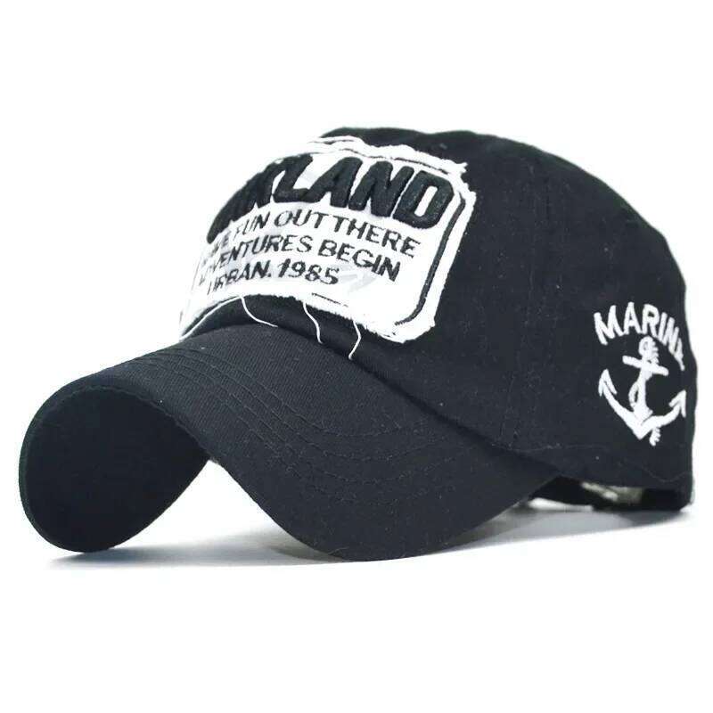 New Letter Embroidery Oakland Baseball Caps For Women Men Outdoor Sports Cotton Snapback Cap Summer Unisex Adjustable Dad Hat Y260115