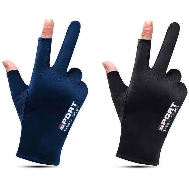 Anti-UV Men Women Sunscreen Antiskid Spring Breathable Cycling Sport Gloves Fishing Y260115