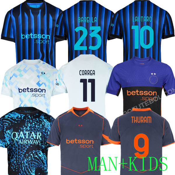 25 26 27 Maglia LAUTARO Soccer Jerseys FOURTH 4TH BARELLA FRATTESI INTERS THURAM ARNAUTOVIC CALHANOGLU Football Shirt 2026 2025 Rossi Special Edition Men Kids THIRD