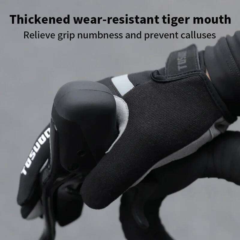 TOSUOD winter Cycling MTB Full Finger Bike Touch Screen Non-Slip Silicone Palm Rest Driving Riding Gloves Y260115