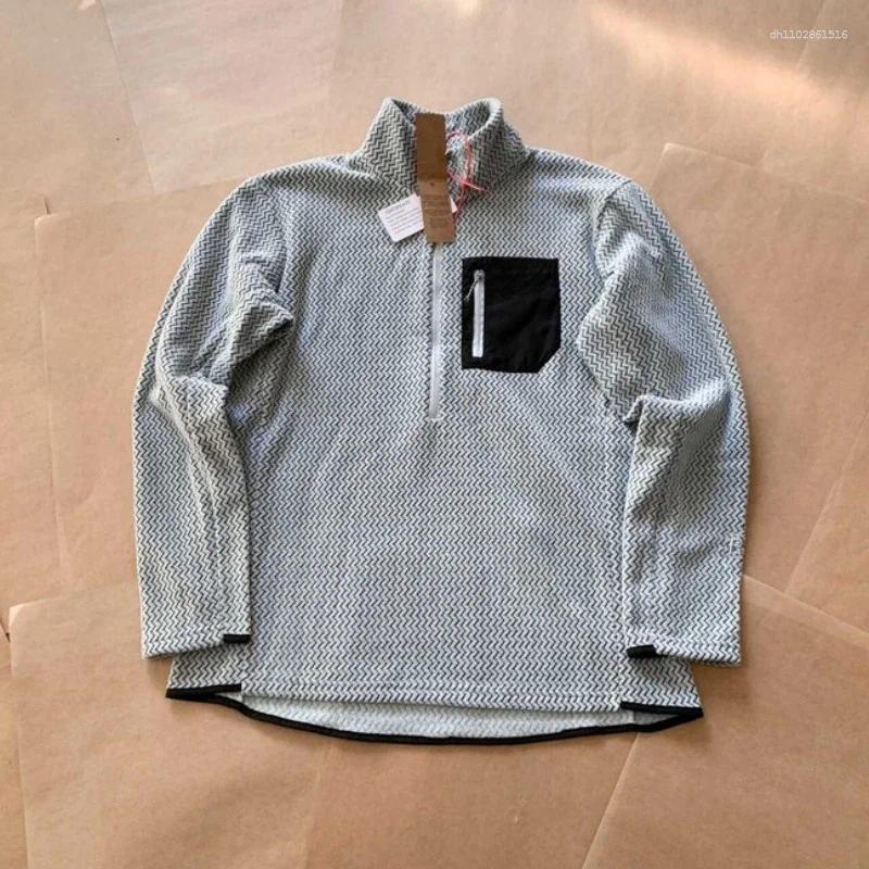 Men's Jackets And Women's R1 AIR Jacket Outdoor Half-zipper Stand-up Collar Fleece Coat Luxury Men Winter