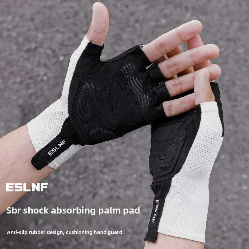 ESLNF Men's Cycling Half Finger MTB Sports Gym Motorcycle Bicycle Gloves Summer Breathable Shock-absorbing Y260115