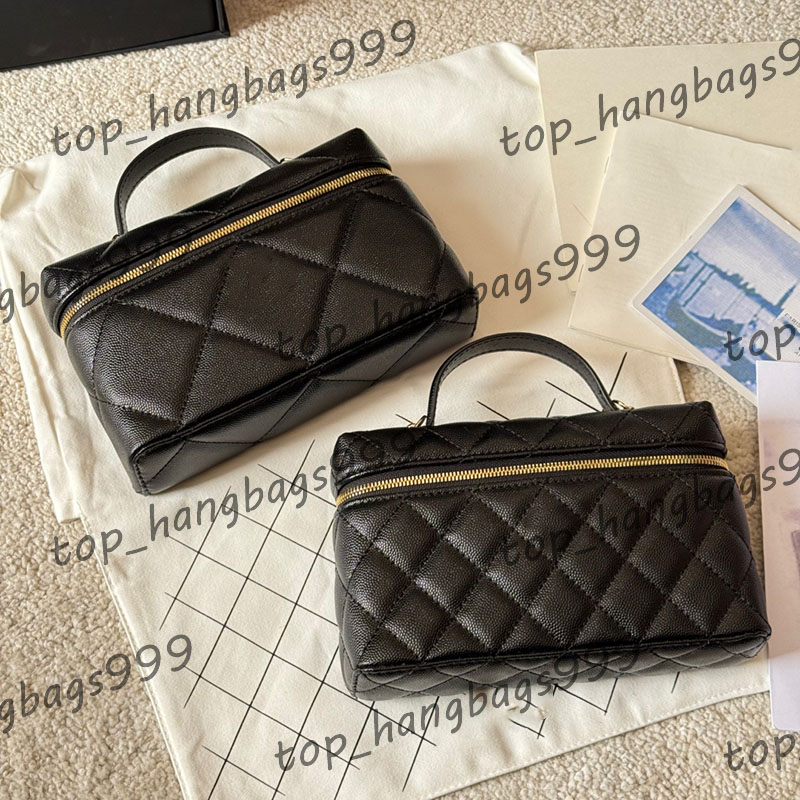 25KLP Makeup Bag Lunch Box Cosmetic Bags Fashion Ladies Shoulder Bags Gold Hardware Matelasse Chain Handbag Crossbody Bags Evening Dress Sacoche Wallet 19x17cm