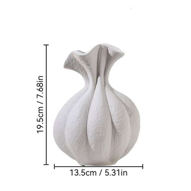 Room Art Ceramic Desktop Flower Arrangement Vases Home Decor Ornaments Soft Decoration Matching C260116