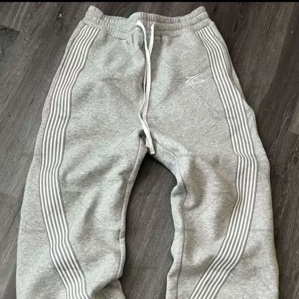 Men's Baggy Sweatpants Side Stripe Casual Streetwear Jogger Pants Multi-Color Men's clothing Printed White