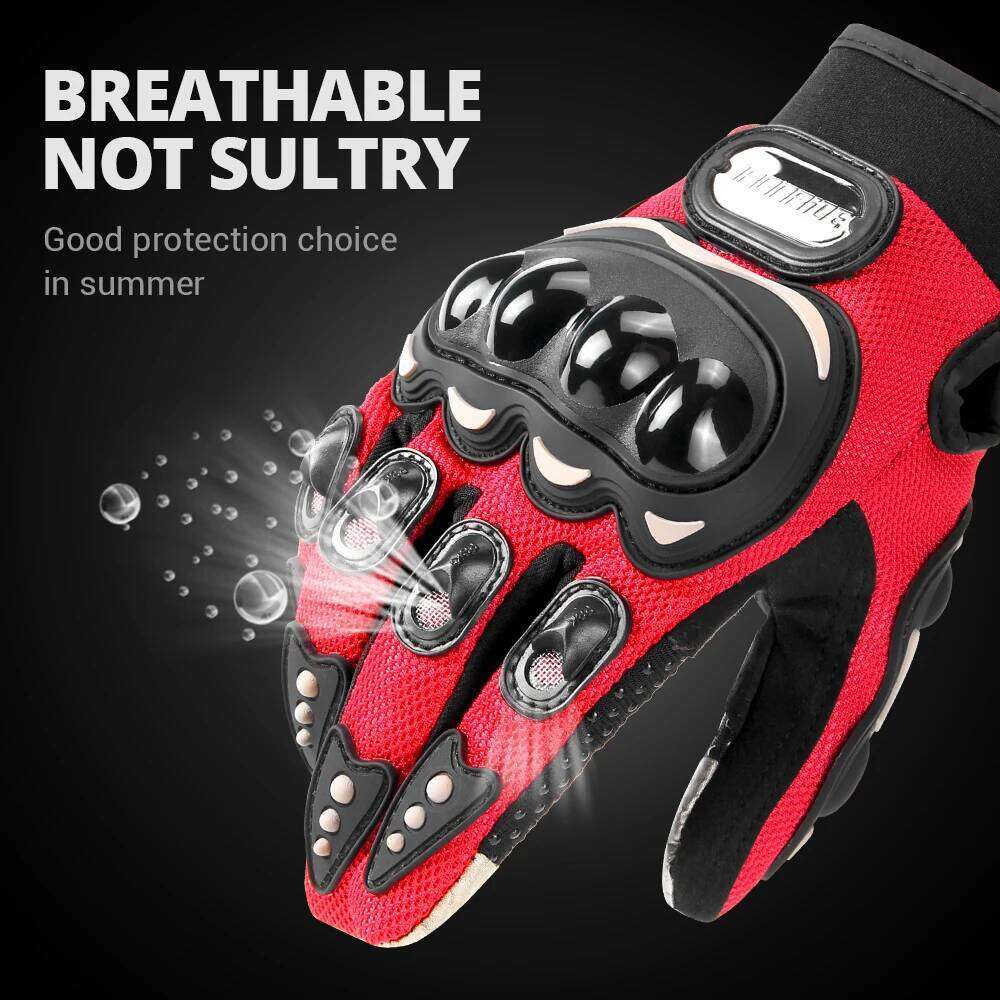 New Men Motorcycle Hard Knuckle Touch Screen Women Motorbike Breathable Full Finger Motocross Gloves Moto Accessories Y260115