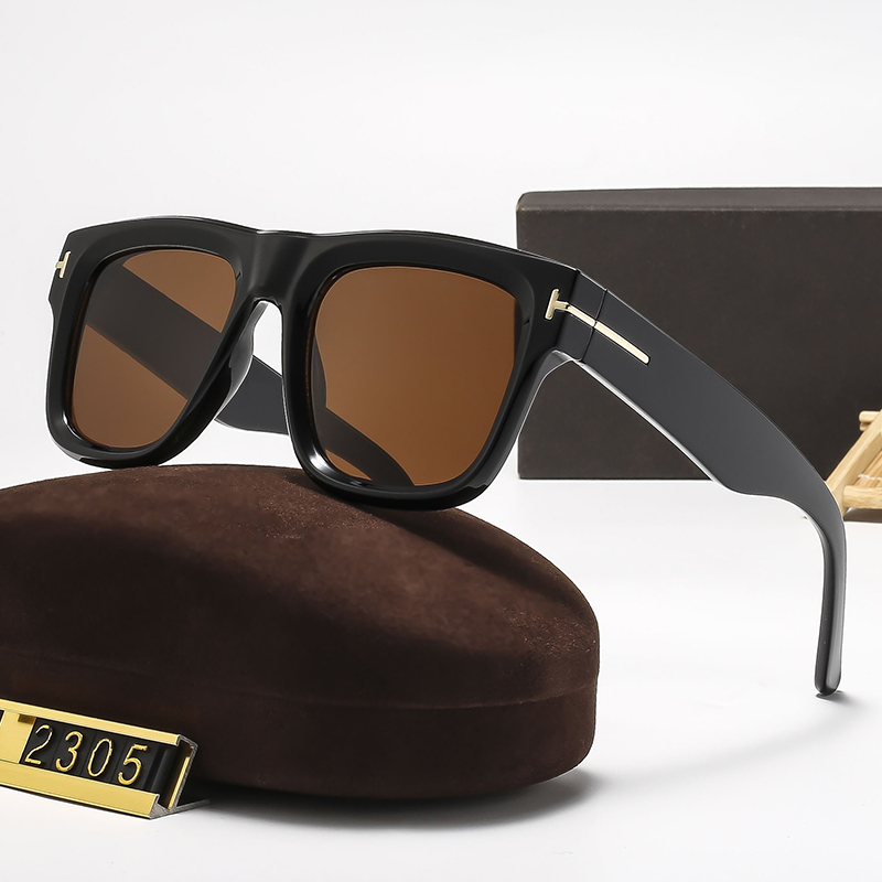 Designer Sunglasses Fashion Acetate Frame Square Eyewear TF2305 Men Women Luxury Sunglasses Outdoor Goggles UV400 Glasses With Box