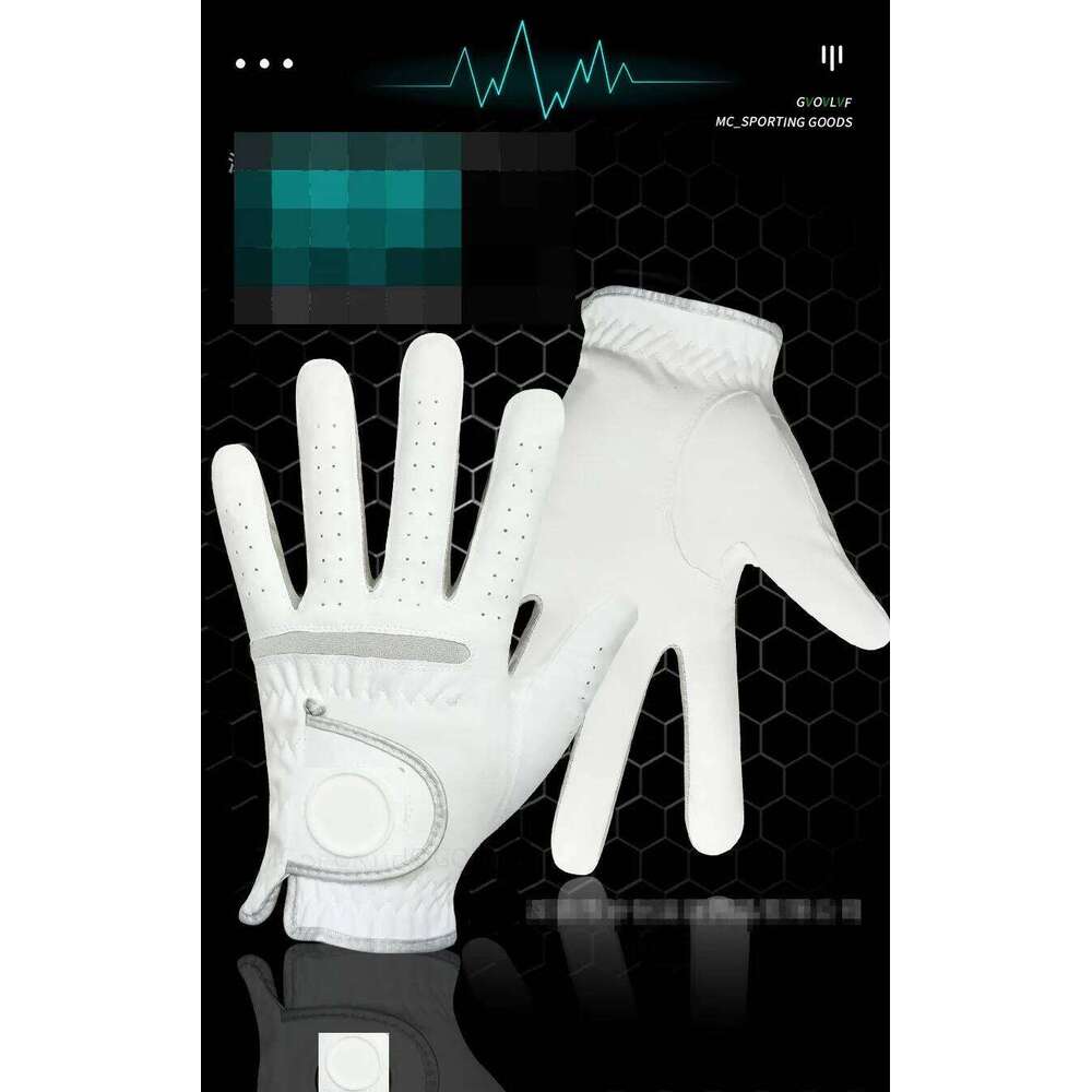 Pack 1 Pc Men's Left/Right Hand Soft Breathable Pure Sheepskin With Anti-slip Granules Gloves Golf Men Y260115
