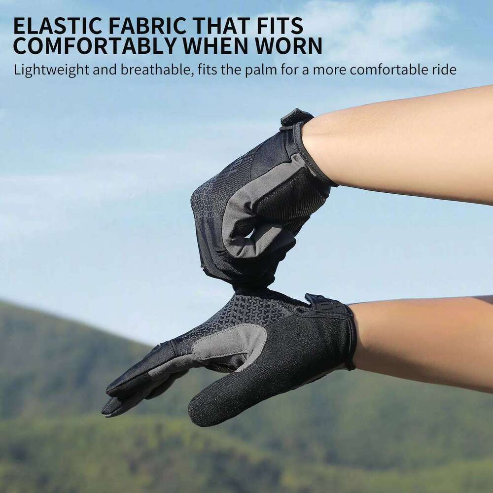 TOSUOD Cycling Shockproof Anti-slip Full Finger Sports MTB Road Bike Touchscreen Outdoor Windproof Riding Moto Gloves Y260115