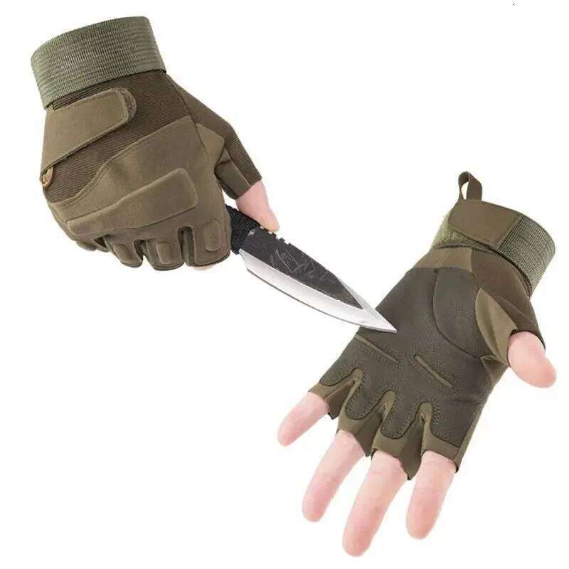 Anti-Slip Tactical Multifuntional Fingerless Outdoor Camouflage Hunting Fishing Gloves Y260115