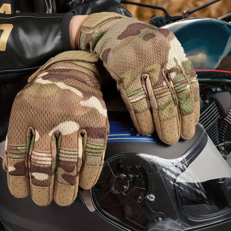 Touch Screen Army Tactical Men Women Paintball Airsoft Combat Motocycle Hard Knuckle Full Finger Military Gloves Y260115