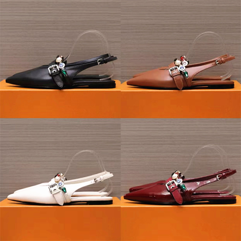 2026 summer Flat slippers Women Sandals Designers Platform Slides BLACK shoes Novelty Sandal Scuffs Genuine SOFT Leather shoe Sandals 35--42 size