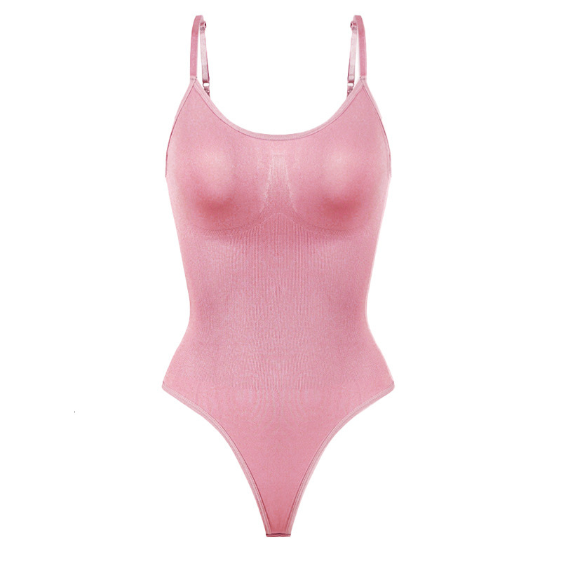 Seamless Shapewear Sculpting Bodysuit T-Back One-Piece Shapewear Postpartum Sexy Camisole, Tummy Control Waist Trainer Base Layer Body Shaper European