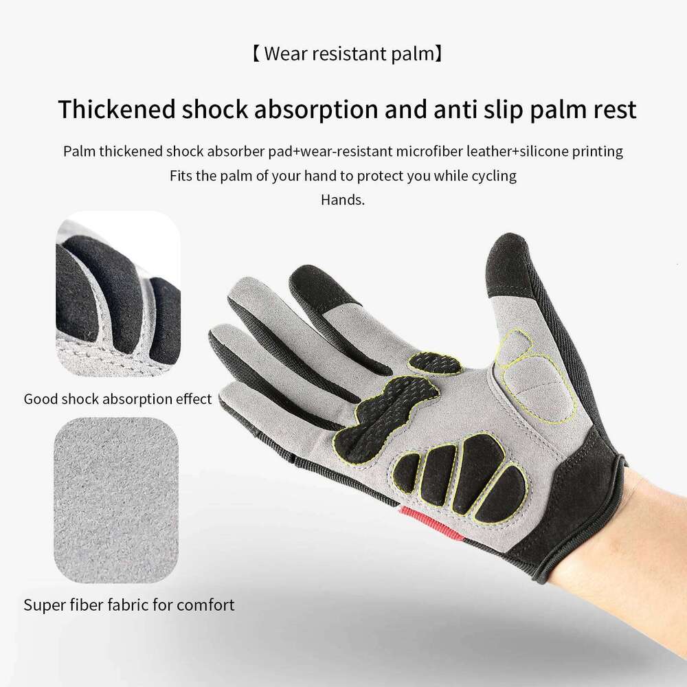 Reflection Cycling Touch Screen Anti-slip Shockproof Pad MTB Bike Sport Fitness Running Bicycle Gloves Y260115