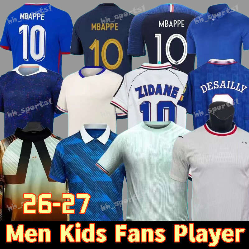 french soccer jersey 25 26 MBAPPE THAUVIN BARCOLA OLISE EKITIKE 2025 2026 KANTE DEMBELE Maillots football shirt equipement de foot Men kids kit enfants retro jersey