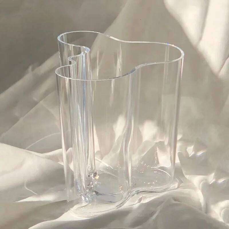 Creative Irregular Transparent Lake Glass Ins Vase Decoration Home C260116