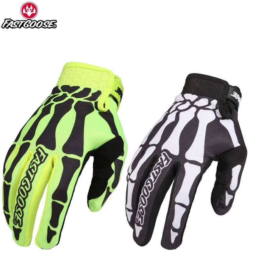 FASTGOOSE Skeleton Motorcycle Motocross Off Road MX BMX MTB ATV Guantes Moto Bicycle Touch Screen Cycling Sports Gloves A Y260115
