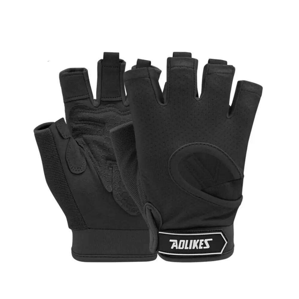 Fashion Nylon Protective Fitness Wear-resistant Half-finger Yoga Gloves Non-slip Breathable Thickened Palm Pads Women Men Y260115