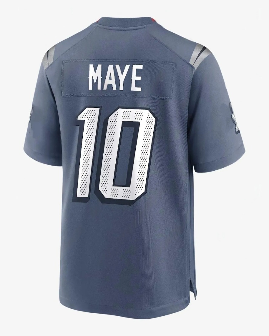 Custom Football Jersey Drake Maye Stefon Diggs Matthew Judon Christian Gonzalez Brady Mike Vrabel Campbell Gibson 2026 Super Blx New Arrivals In Stock