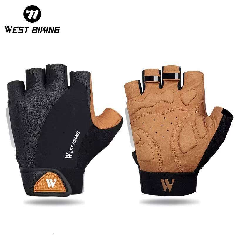 WEST BIKING Sports Cycling Half Finger Men Women MTB Bike Running Fitness Gym Riding Motorcycle Bicycle Gloves Y260115
