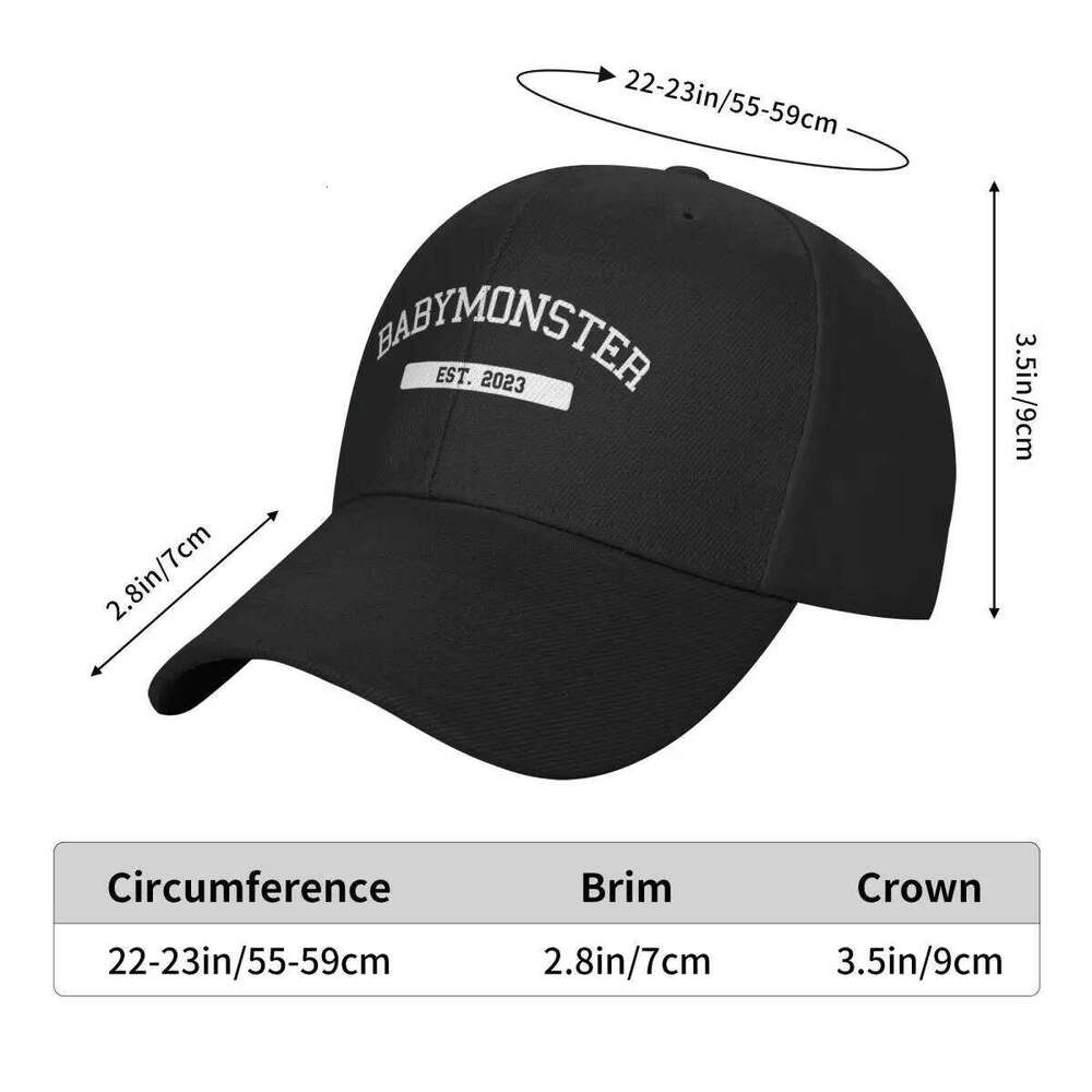 Babymonster Batter Up T Shirts Baby Monster Outdoor Adventures Caps Men Baseball Cap Man Summer Y260115