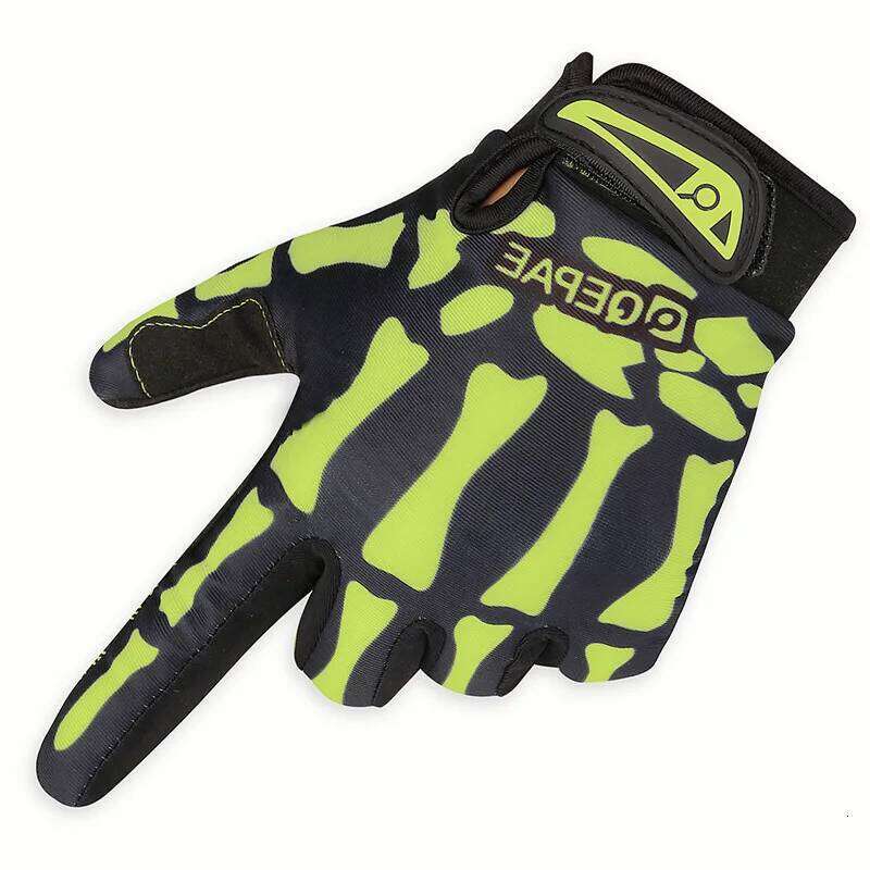 2026 New Long Warm for Cycling Sports Outdoor Full Finger Skull Gloves Y260115