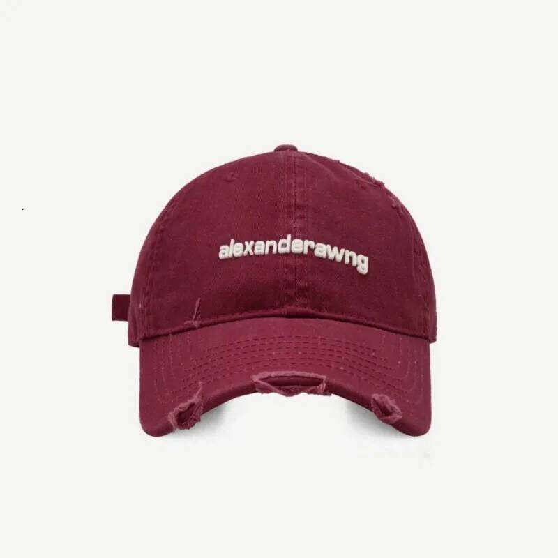 New Ripped Letter Embroidery Trendy Baseball Children Soft Top Showing Face Small Couple Big Head Casual Cap Men Y260115