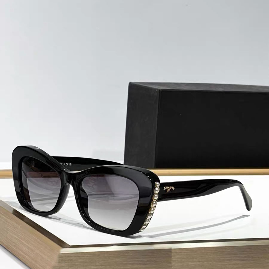 Designer Sunglasses for women Cat Eye Pearl classic Eyeglasses square frame Outdoor Beach Sun Glasses For women nice