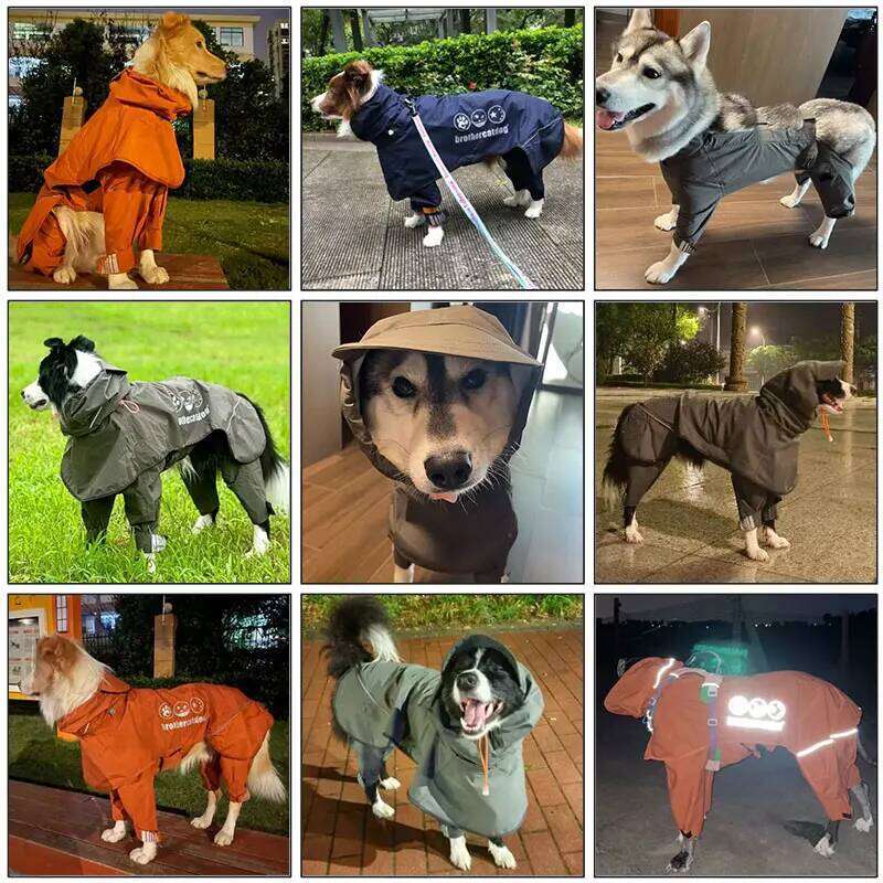 Famous brand High Quality Clothes Pet Snowsuit Waterproof Windproof Dog Coat Fully Wrapped Reflective Dogs Jacket Raincoat pupakaIK