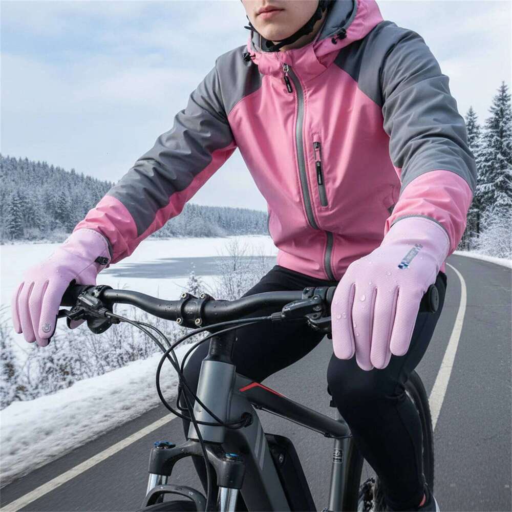 Mwn/Women Winter Cycling Touch Screen Motorcycle Mittens Windproof Outdoor Sports Riding/Running/Hiking Gloves Y260115