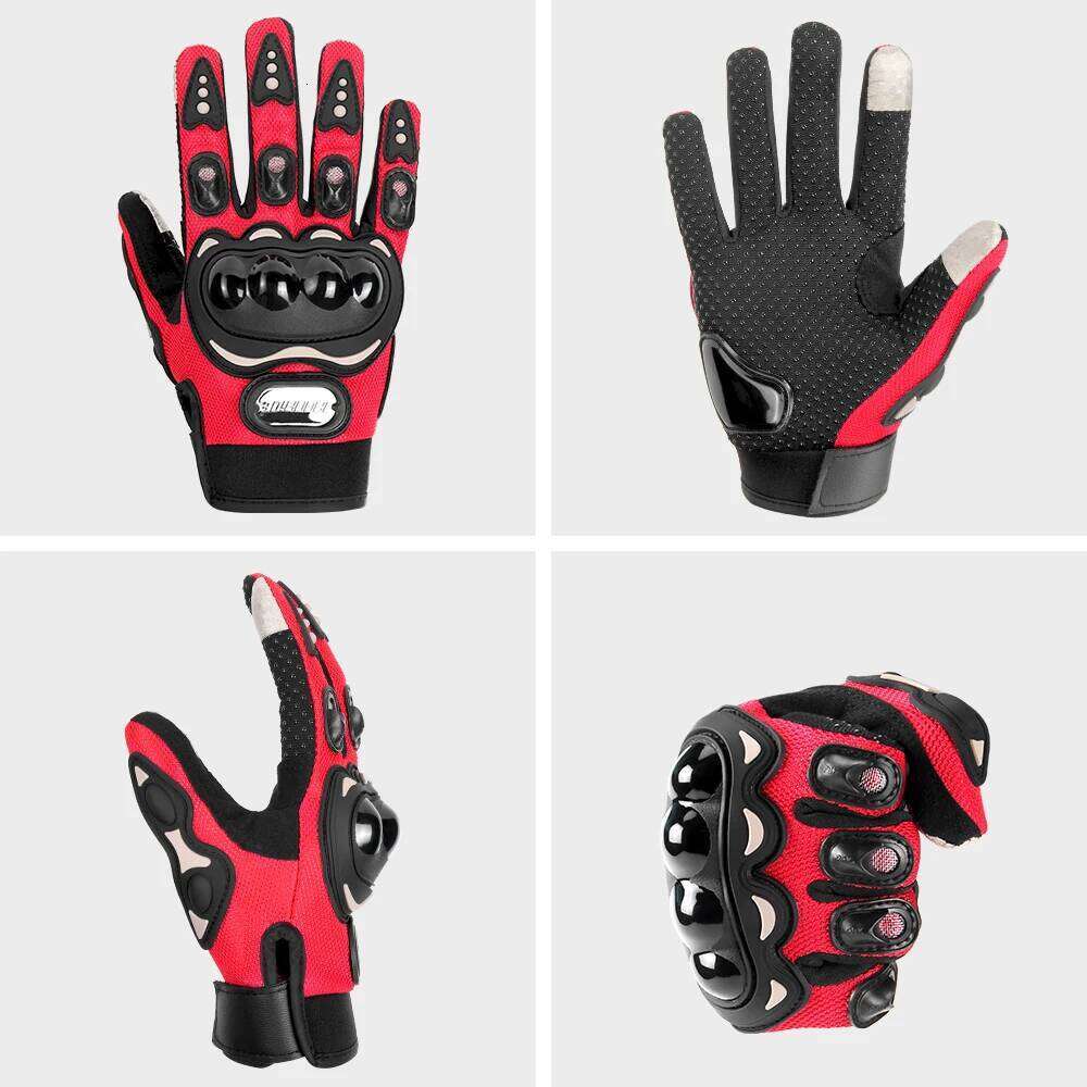 New Men Motorcycle Hard Knuckle Touch Screen Women Motorbike Breathable Full Finger Motocross Gloves Moto Accessories Y260115