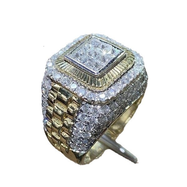 Luxury Brand Designer Jewelry New Accessories Hip-Hop Style Ring Men's European And American Trendy Street Dance Ring Diamond Ring Hot Selling Je