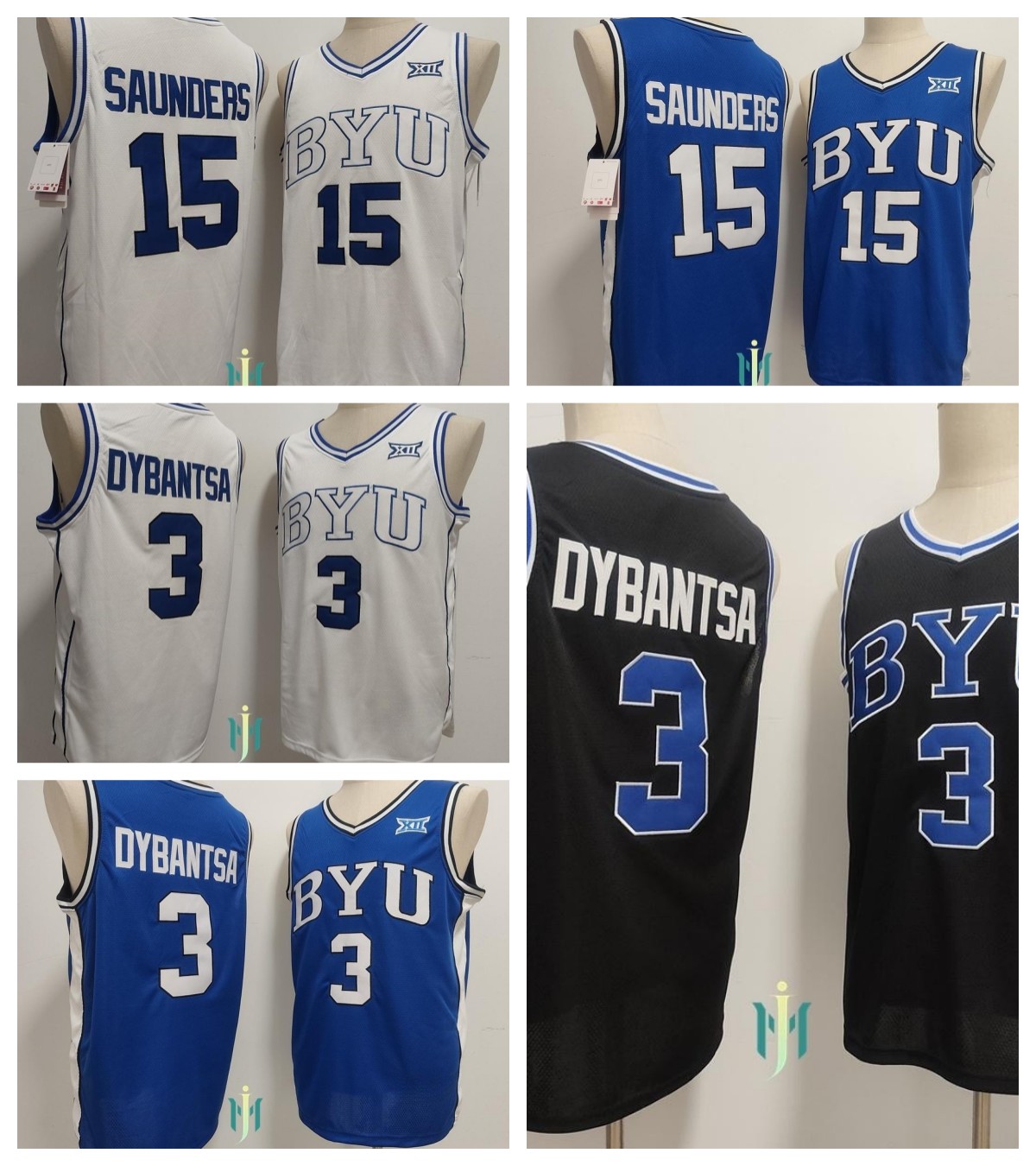2026 BYU Cougars basketball jerseys - all stitched 3 AJ Dybantsa 15 Richie Saunders men women youth all size xxs-6xl