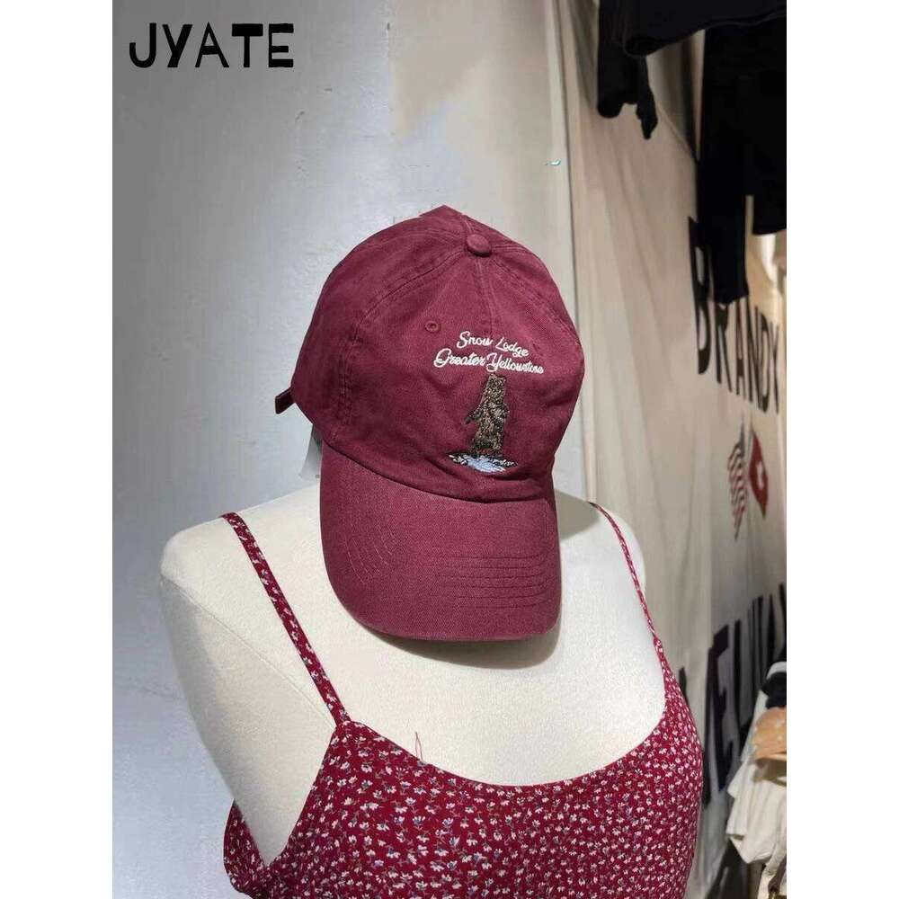 New Letter Embroidery Red Baseball Cap Women Casual Street Cartoon Sunscreen Hat Femme Vintage Preppy Style Snapback Hats Y2K Y260115