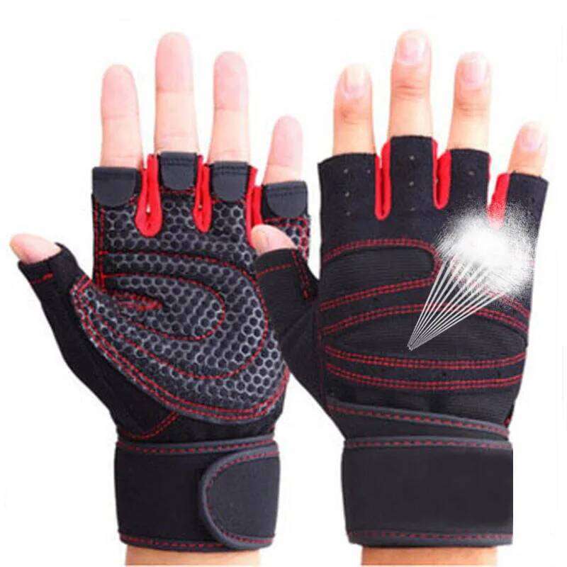 Weight Lifting Gym Gloves with Anti-Slip Palm Crossfit Workout Exercise Training Fitness Bodybuilding for Men and Women Y260115