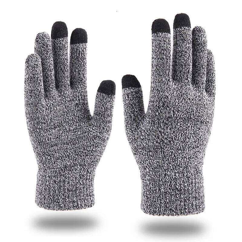 Elastic Winter Outdoor Sports Running Warm Touch Screen Gym Fitness Full Finger For Men Women Knitted Magic Gloves Y260115