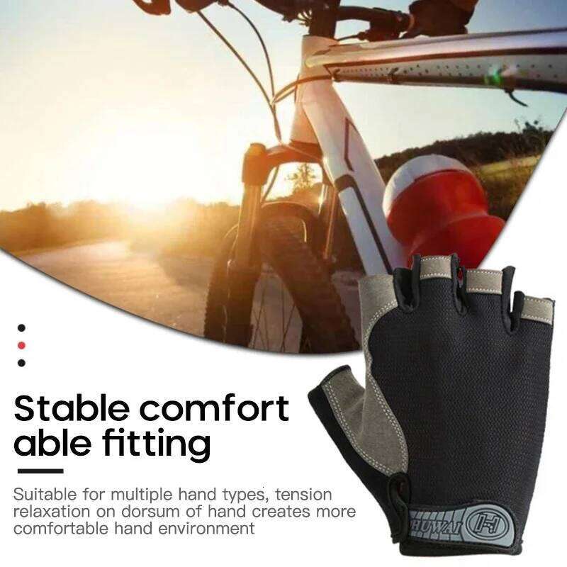Half-finger Breathable Non-slip Fingerless Gym Sport Bicycle Gloves Unisex Tactical Cycling Equipment Y260115