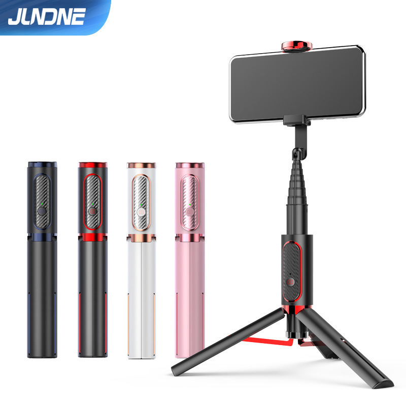 3 in 1 Wireless Bluetooth Selfie Stick Gimbal Stabilizer Foldable Handheld Tripod Monopod with Remote Control for Phone LJ200828